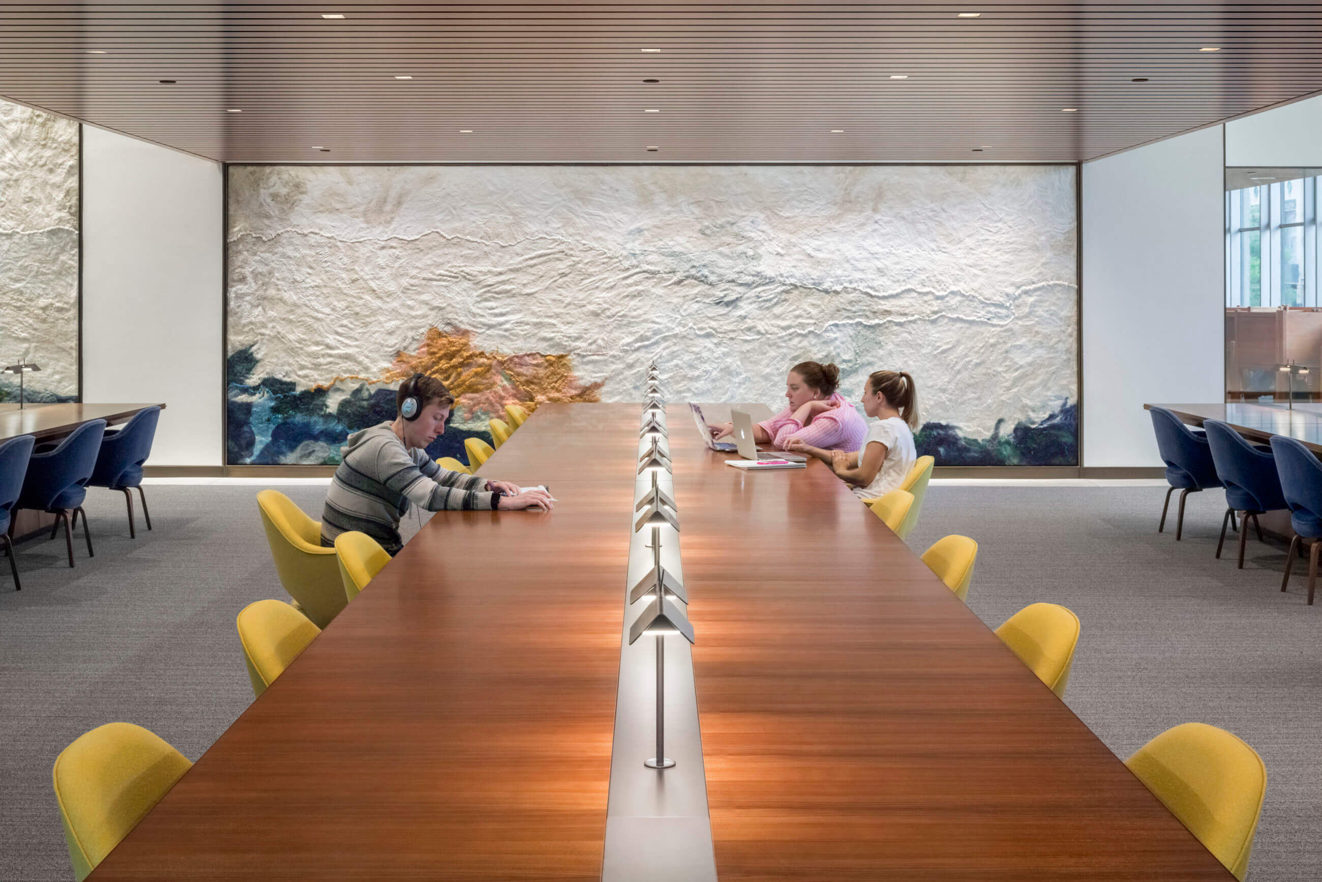 University of Pennsylvania Moelis Family Grand Reading Room lighting by The Lighting Practice